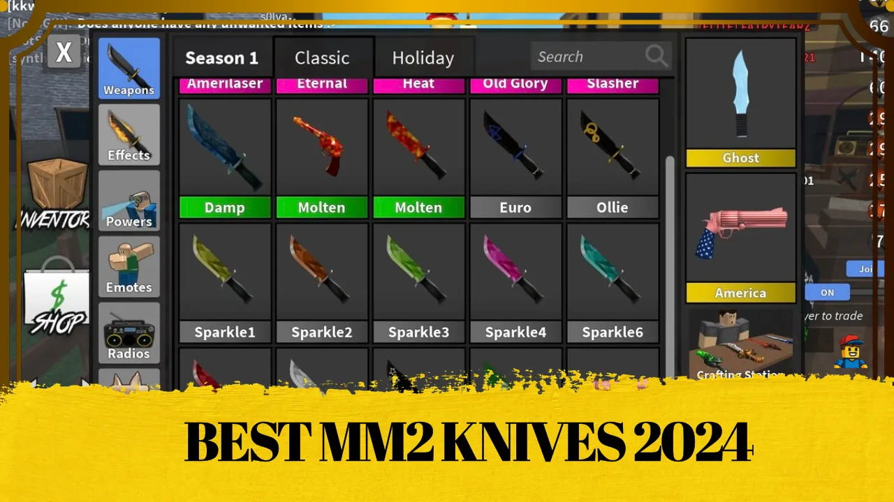Murder Mystery 2 premium knives collection